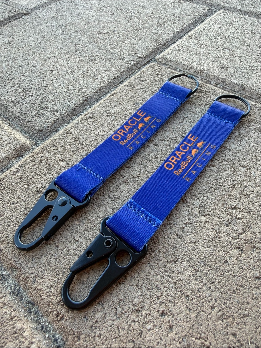 Set of 2 Red Bull Racing F1 Keychain Lanyard Oracle Ford W/Carabiner Verstappen